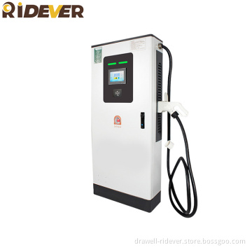 Ridever Νέα ενέργεια 60kw Ενιαίο όπλο Intelligent φόρτιση σωρός φόρτισης DC για την κατασκευή αυτοκινήτων γρήγορης φόρτισης